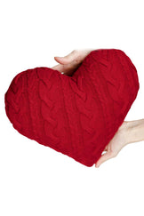 Декоративна подушка в'язана Серце ПРОВАНС, 33х33см 028324