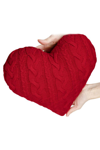 Декоративна подушка в'язана Серце ПРОВАНС, 33х33см 028324