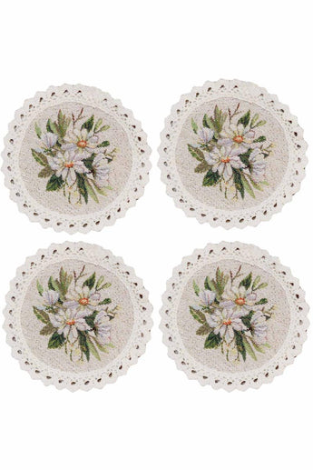 Гобеленовий набір серветок під чашку Provence ПРОВАНС, D14см 039288