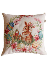 Великодня декоративна наволочка Злагода Зайчата ПРОВАНС, 45х45см 034254