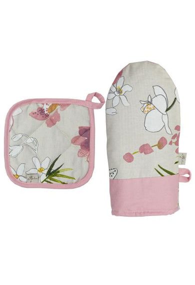 Набір рукавичка та прихватка Орхідея ПРОВАНС, 32х20см 034948