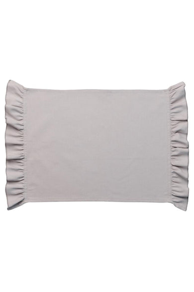 Рушник кухонний  з рюшем  Каберне сірий ПРОВАНС, 38х60см 041094