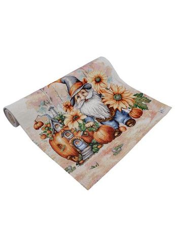 Гобеленова доріжка на стіл Гарбузові гноми ПРОВАНС, 40х140см 036202