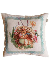 Великодня наволочка Злагода Зайчик зі стрічкою ПРОВАНС, 45х45см 034250