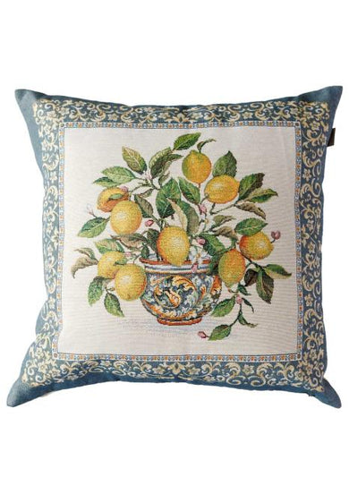 Гобеленова декоративна наволочка Лимони у горщику ПРОВАНС, 45х45см 035422
