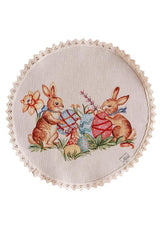 Великодня кругла серветка на стіл Злагода ПРОВАНС, D35см 034089