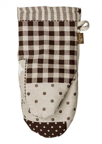 Рукавиця для кухні Печворк коричневий ПРОВАНС, універсальний 031510