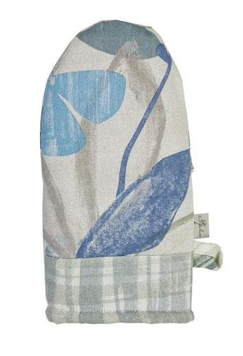 Набір рукавичка та прихватка Блакитні Квіти ПРОВАНС, 32х20см 034949