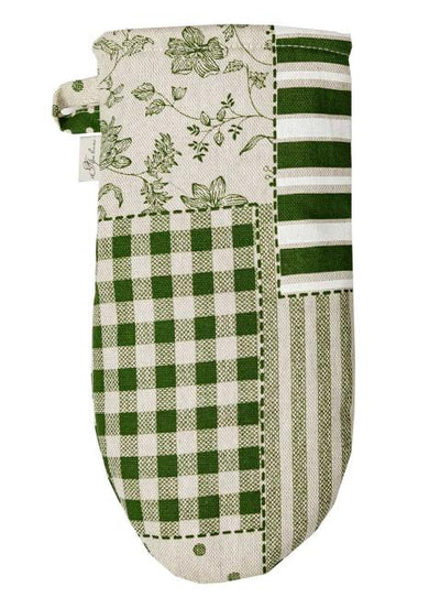 Набір рукавичка та прихватка Печворк зелений ПРОВАНС, 32х20см 034966