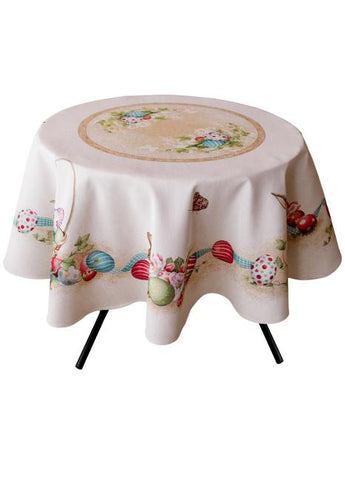 Великодня скатертина на стіл кругла  Веснянка ART KNIT, D136см 034147