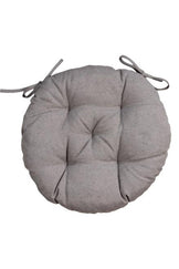 Кругла подушка на стілець RINO сіра ПРОВАНС, D40см 037229