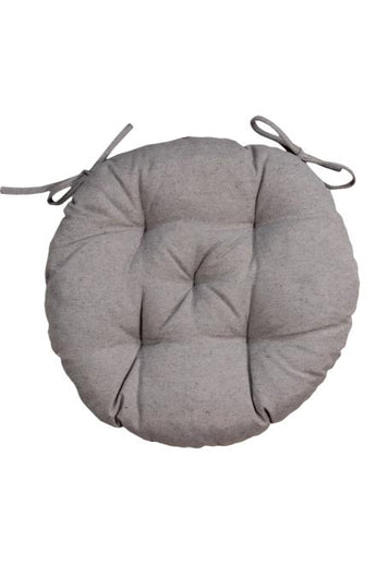 Кругла подушка на стілець RINO сіра ПРОВАНС, D40см 037229