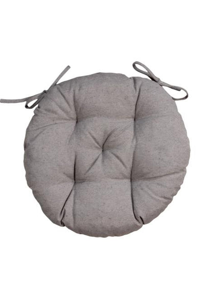 Кругла подушка на стілець RINO сіра ПРОВАНС, D40см 037229