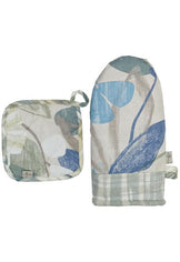 Набір рукавичка та прихватка Блакитні Квіти ПРОВАНС, 32х20см 034949