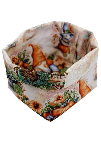 Кошик для хліба Гарбузові гноми ПРОВАНС, 16х14х15см 036353
