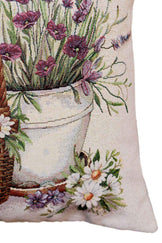 Декоративна наволочка Ромашки в кошику ПРОВАНС, 45х45см 039162