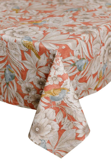 Скатертина на стіл Пташка на теракоті ПРОВАНС, 133х180см 034765