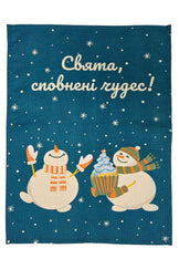 Новорічний вафельний рушник Сніговики ПРОВАНС, 45х60 см 042990