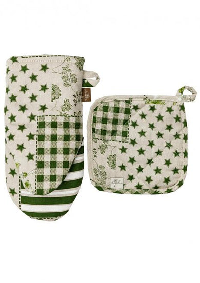 Рукавиця для кухні Печворк зелений ПРОВАНС, універсальний 031512