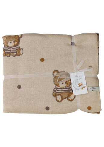 Плед дитячий в'язаний Тедді ПРОВАНС, 90х100см 033718