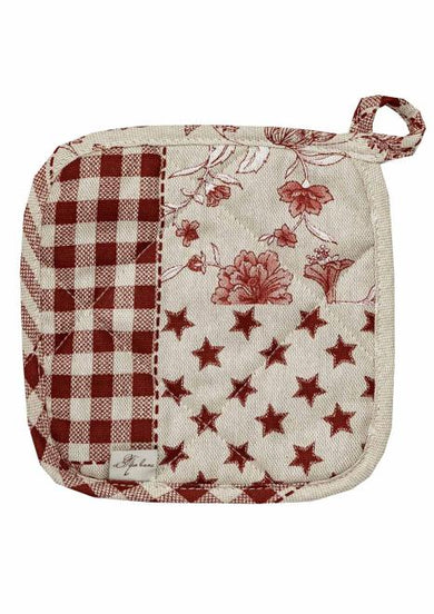 Набір рукавичка та прихватка Печворк бордо ПРОВАНС, 32х20см 034965