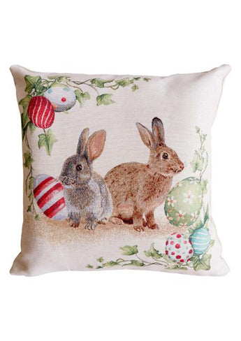 Великоднева декоративна наволочка Веснянка Зайці ПРОВАНС, 45х45см 034264