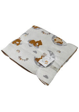 Плед дитячий в'язаний Тедді на місяці ПРОВАНС, 90х100см 033719