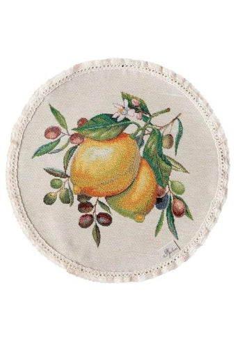 Кругла гобеленова серветка Наполі ПРОВАНС, D25см 035442
