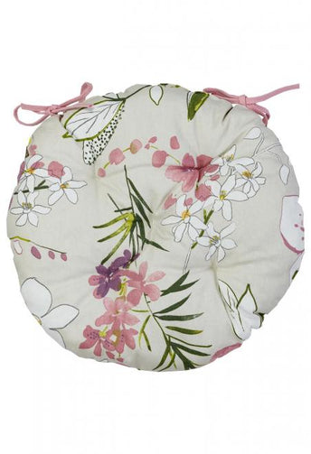 Подушка на стілець Орхідея ПРОВАНС, D40см 030946