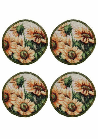 Набір серветок під чашку Гарбузові гноми  4 од. ПРОВАНС, D11см 036898