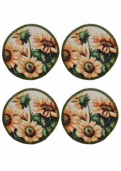 Набір серветок під чашку Гарбузові гноми  4 од. ПРОВАНС, D11см 036898