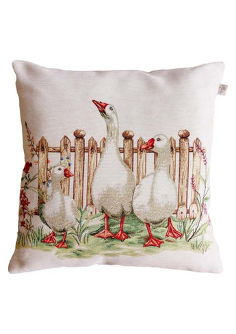 Гобеленова подушка декоративна Троє гусей ПРОВАНС, 45х45см 034201