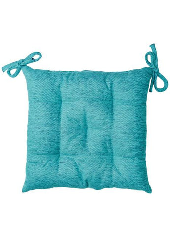 Подушка для стільця CHENILLA бірюзова ПРОВАНС, 40х40см 034857