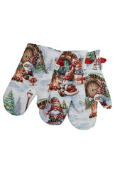 Новорічна гобеленова рукавичка Різдвяне багаття ПРОВАНС, 32х15см 038402