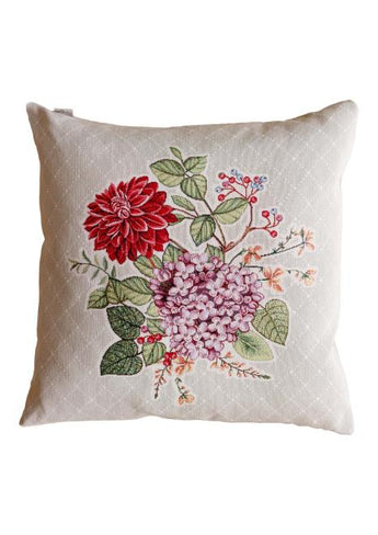 Гобеленова наволочка декоративна Букет квітів ПРОВАНС, 45х45см 034211