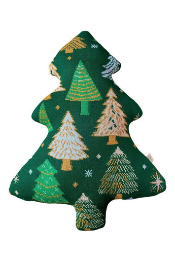 Декоративна подушка Ялинка зелена з малюнком ПРОВАНС, 38см 038920