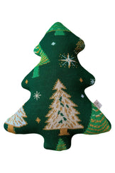 Декоративна подушка Ялинка зелена з малюнком ПРОВАНС, 38см 038920