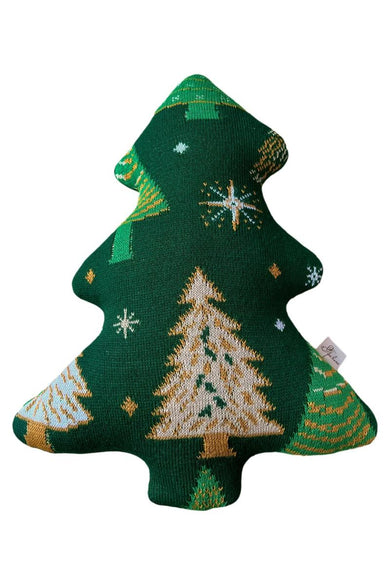 Декоративна подушка Ялинка зелена з малюнком ПРОВАНС, 38см 038920