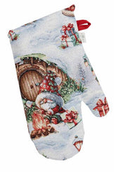 Новорічна гобеленова рукавичка Різдвяне багаття ПРОВАНС, 32х15см 038402