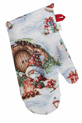 Новорічна гобеленова рукавичка Різдвяне багаття ПРОВАНС, 32х15см 038402