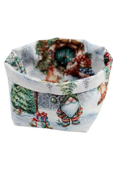 Новорічний кошик універсальний Різдвяне багаття ПРОВАНС, 16х14х15см 038404