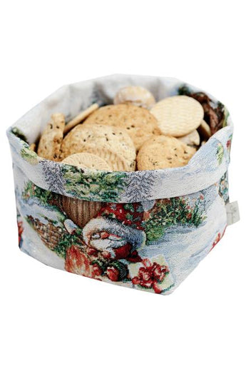 Новорічний кошик універсальний Різдвяне багаття ПРОВАНС, 16х14х15см 038404