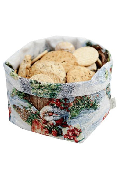 Новорічний кошик універсальний Різдвяне багаття ПРОВАНС, 16х14х15см 038404