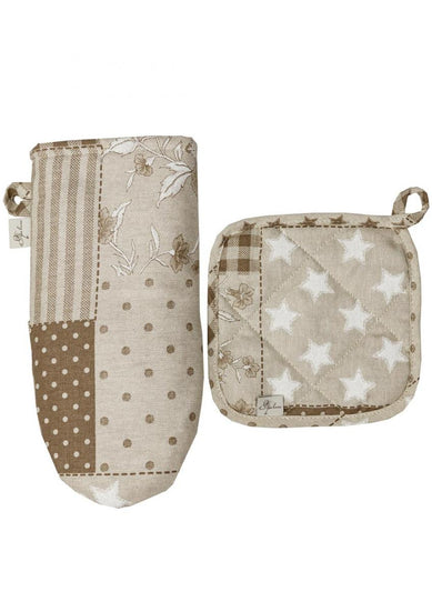 Рукавиця Печворк беж ПРОВАНС, універсальний 031506