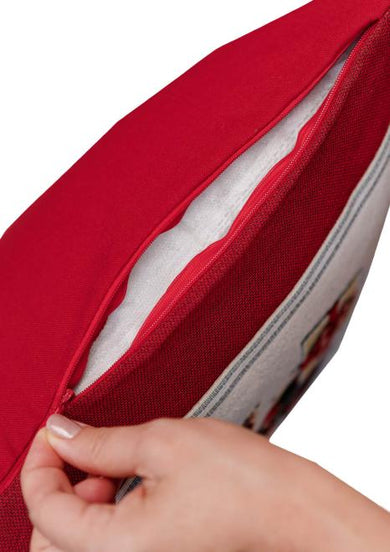 Наволочка гобеленова новорічна Гном біля синьої двері ПРОВАНС, 45х45см 037181