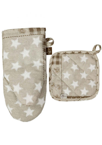 Рукавиця Печворк беж ПРОВАНС, універсальний 031506