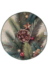 Серветка гобеленова ЯЛИНКА ПРОВАНС, D35см 047057