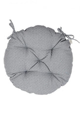 Кругла подушка на стілець Merry Christmas сіра ПРОВАНС, D40см 031488