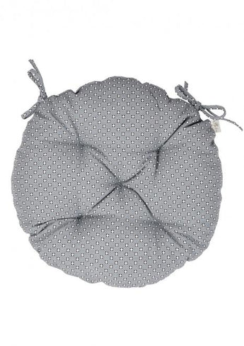 Кругла подушка на стілець Merry Christmas сіра ПРОВАНС, D40см 031488