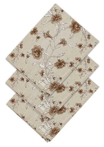 Набір серветок Квіти коричневі ПРОВАНС, 35х45см 035084